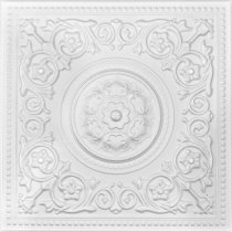This tile is not painted. While it can be installed as is (since it is white), painting will add extra finish and make the tile look even better. If you are looking for the finished/painted tile please view our other categories. To paint the unfinished ti 20″x20″ Majesty White Tile Ceiling Tiles