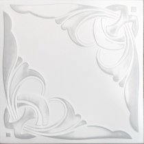 These ceiling tiles are finished in antique design and are made of uniform extruded polystyrene foam. With this technology, it is possible to obtain smooth and even surface. They will give your ceiling an extremely attractive look. Additionally, the tiles 20″x20″ Monaco Antique Silver White Ceiling Tiles