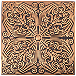 Pre-Painted ceiling tiles The ceiling tiles and panels are made of uniform extruded polystyrene foam. With this technology, it is possible to obtain smooth and even surface. They will give your ceiling an extremely attractive look. Additionally, the til 20″x20″ Astana Copper/Black Plus Foam 8pc/case (#R32)